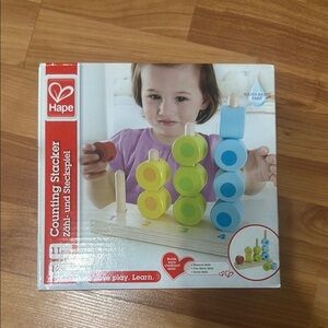 Hape Counting Stacker Toy New 12m+